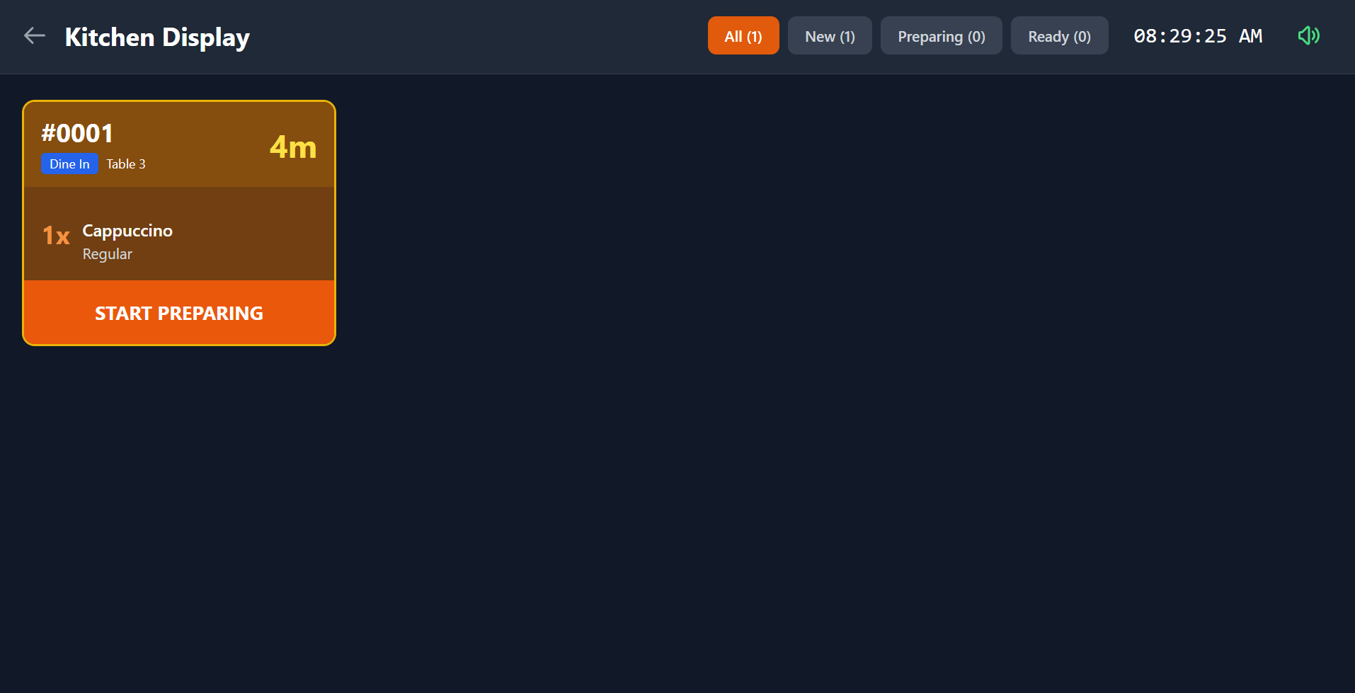 CafeOS Kitchen Display System
